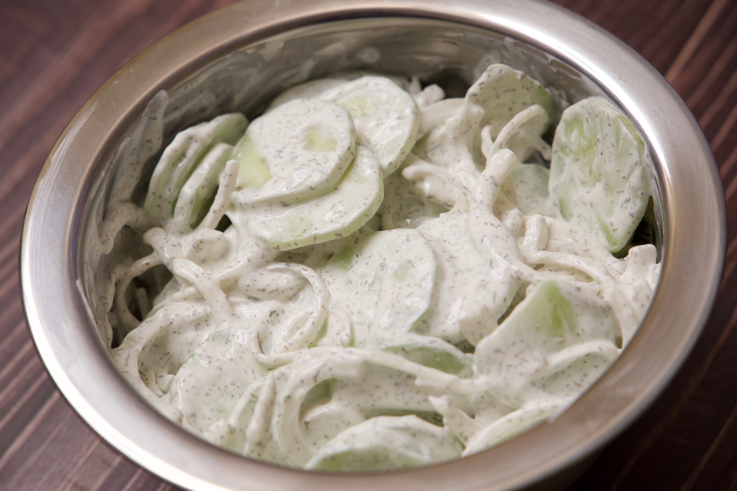 creamy cucumber salad