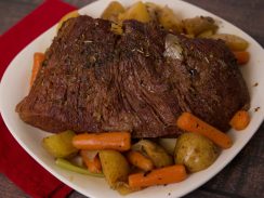 pot roast ready to serve