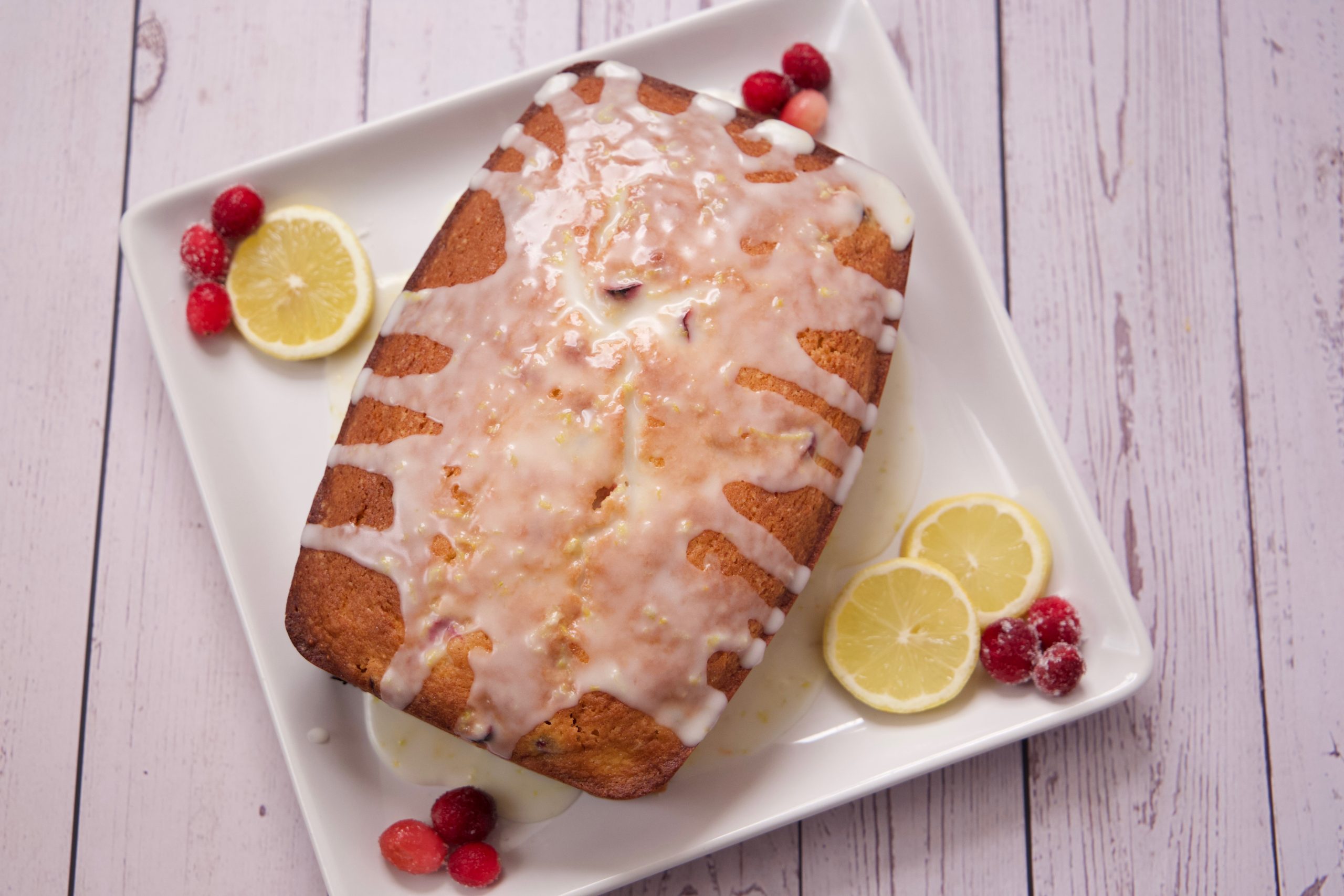 cranberry lemon pound cake