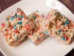 red white and blue Rice Krispies