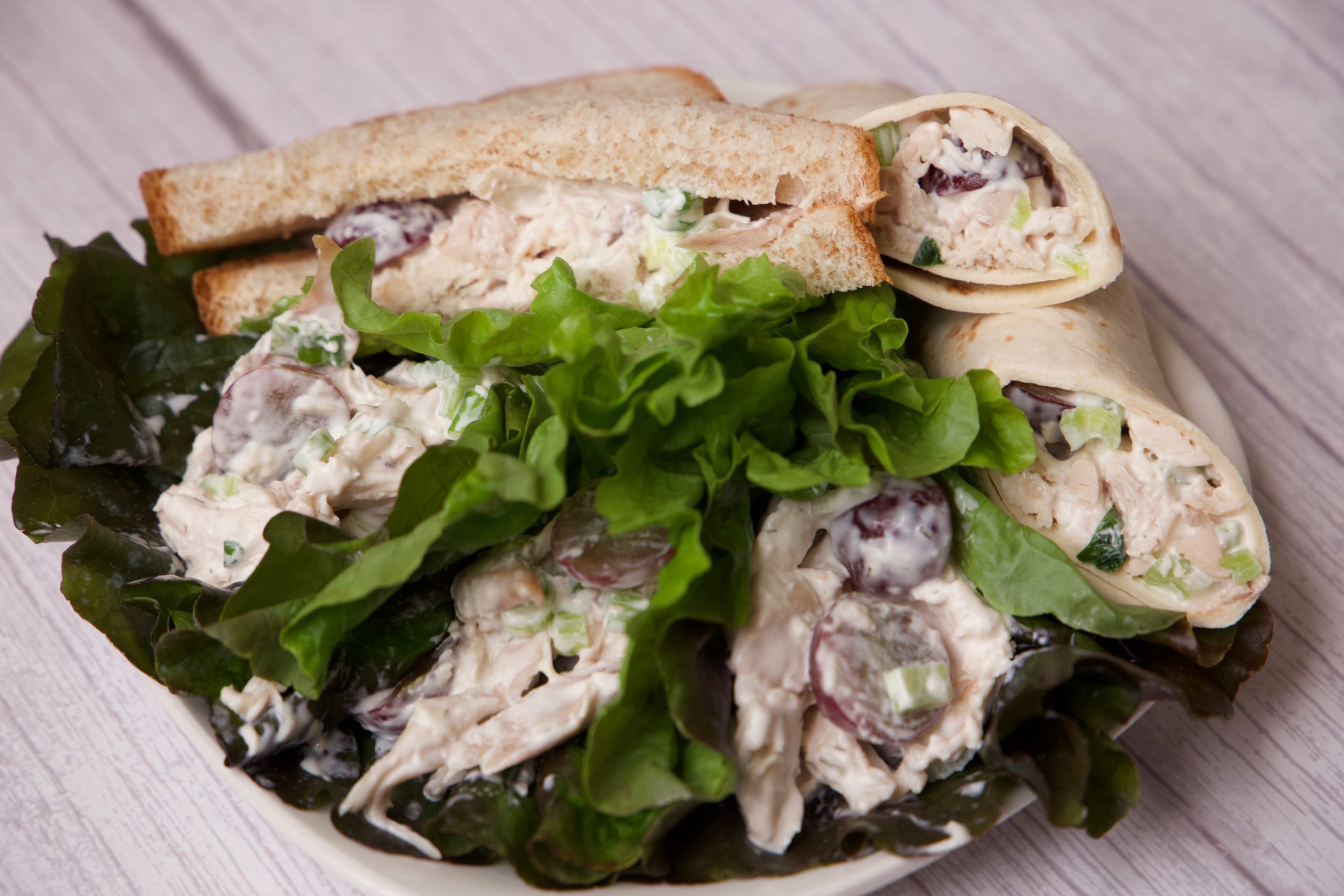 Chicken salad ready to eat