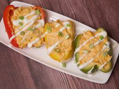 Buffalo Chicken Stuffed Peppers