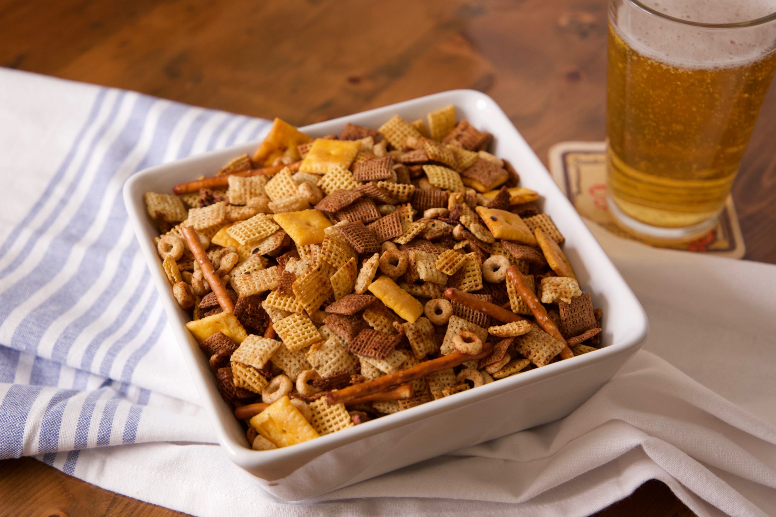 spicy Chex mix ready to eat