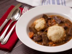 Venison Goulash with Dumplings