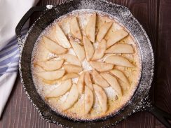 pear dutch baby from above