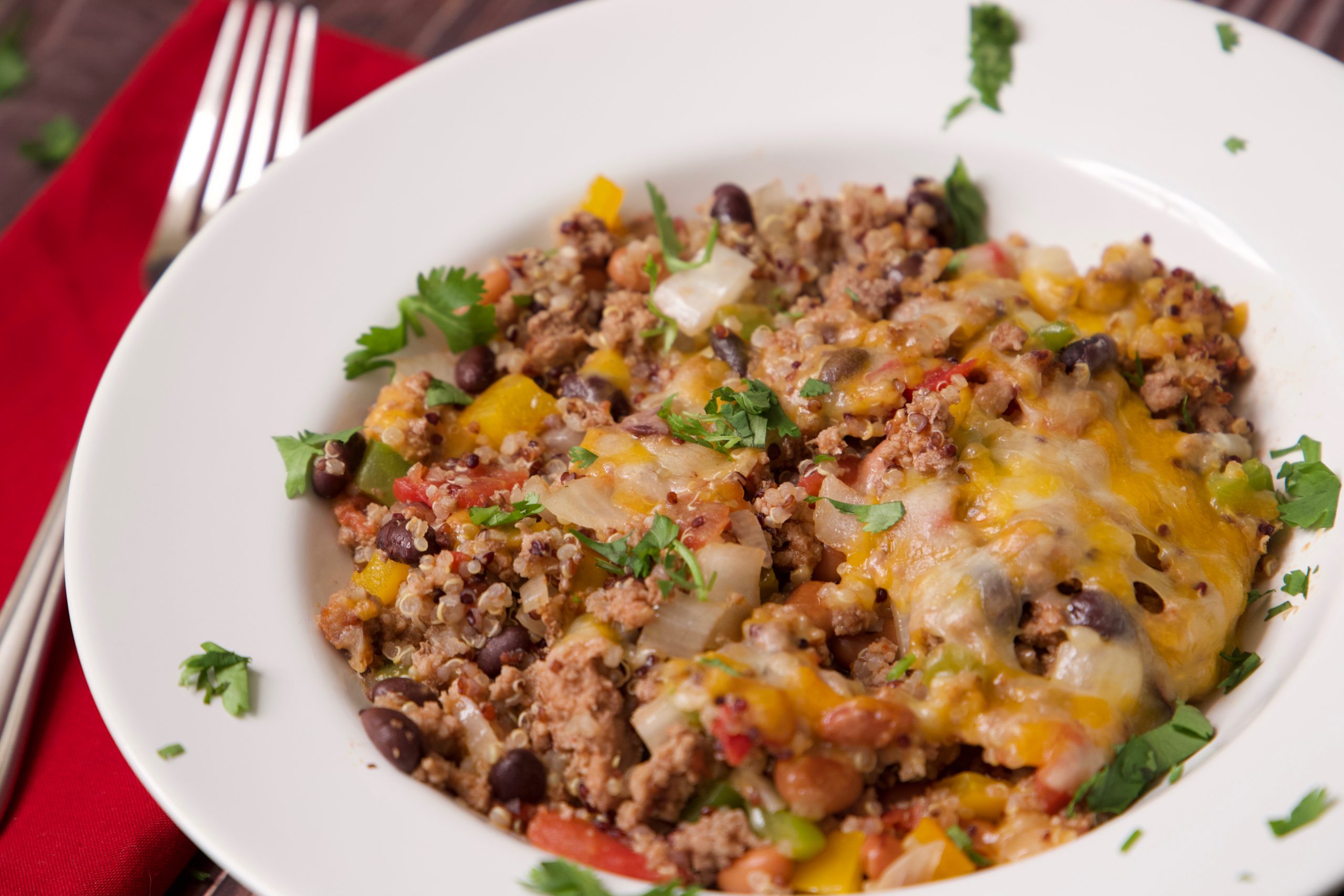 Mexican casserole ready to eat