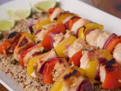 kabobs with cilantro chicken
