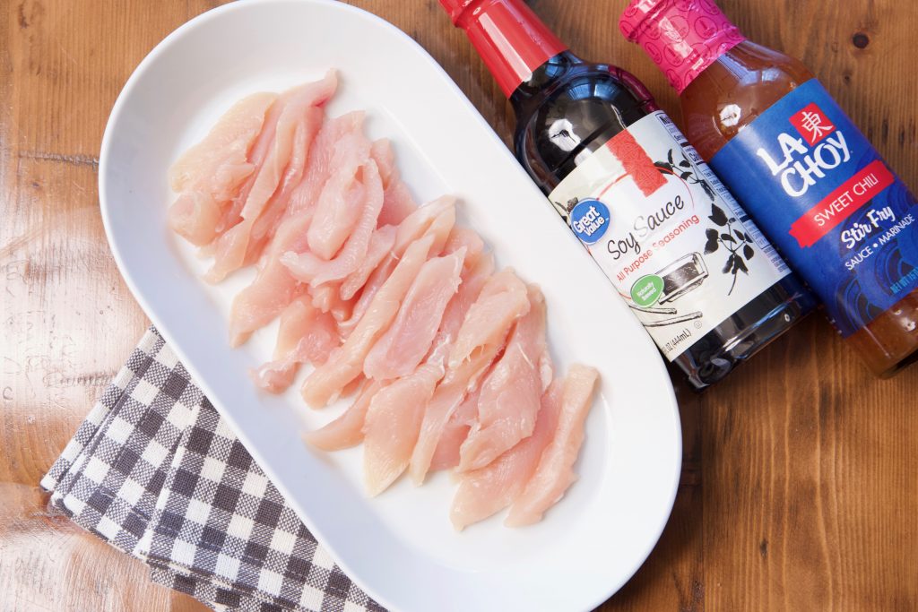 ingredients for freezer marinaded chicken sweet chili chicken