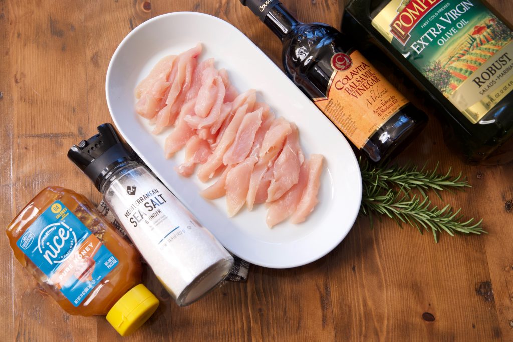 ingredients for freezer chicken marinades rosemary honey chicken