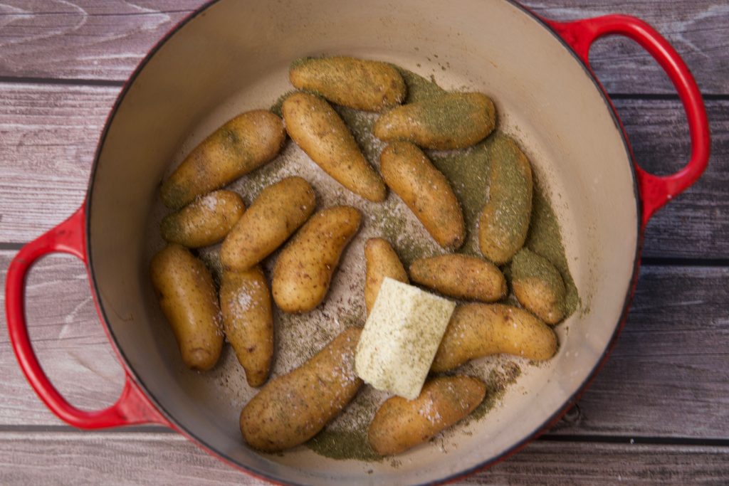 preparing dill potatoes
