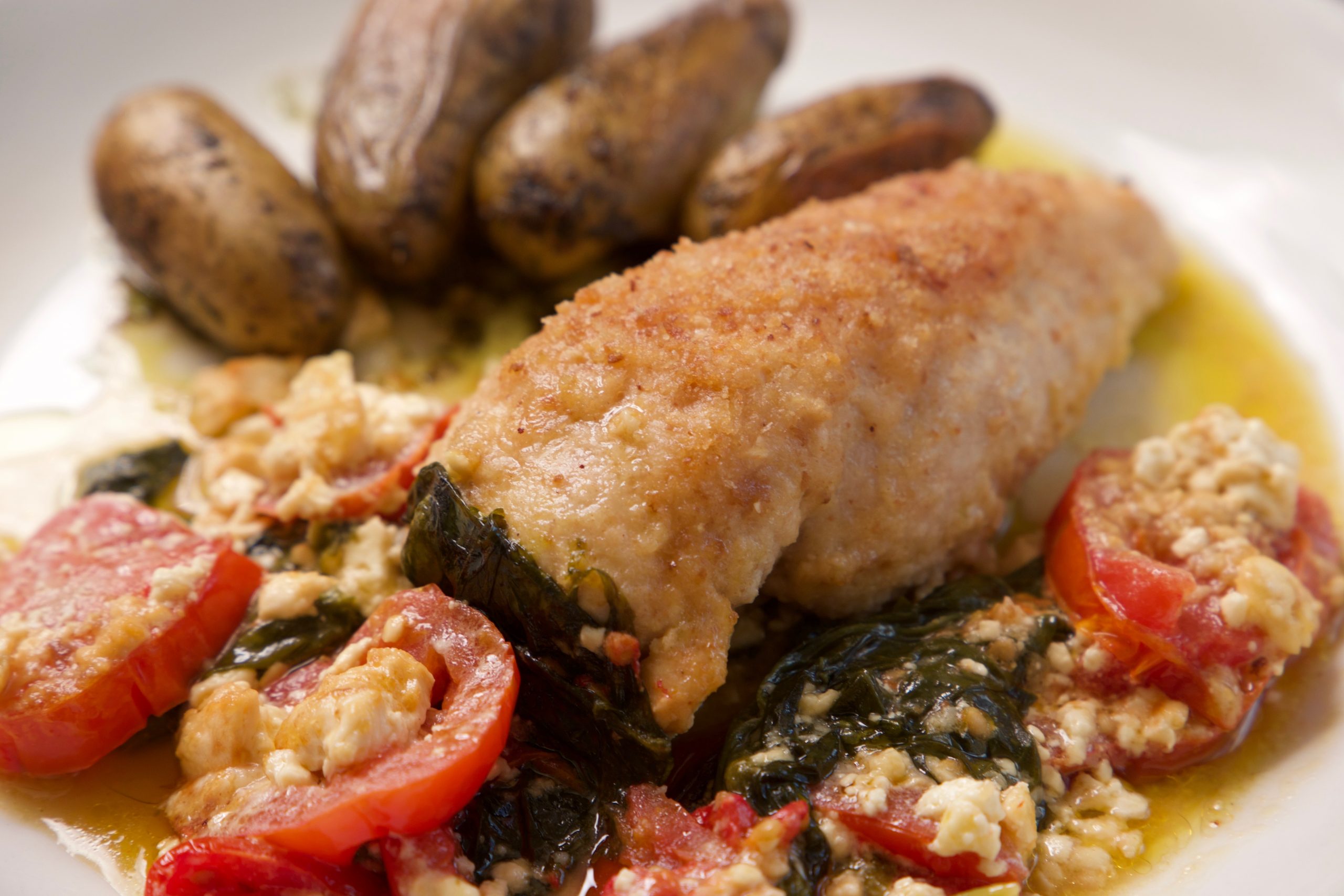 feta chicken ready to eat
