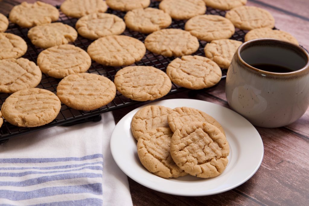 Peanut Butter Cookies Ready to Serve