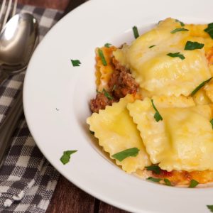 easy Ravioli bake